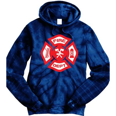 Fire Department Uniform Official Firefighter Gear Tie Dye Hoodie