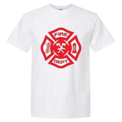 Fire Department Uniform Official Firefighter Gear Garment-Dyed Heavyweight T-Shirt