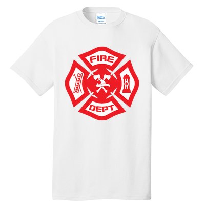 Fire Department Uniform Official Firefighter Gear Tall T-Shirt