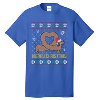 Funny Dachshund Ugly Christmas Dog Gift Tall T-Shirt