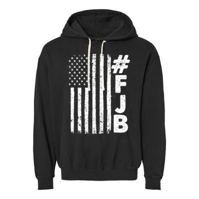 #FJB Distressed USA American Flag Garment-Dyed Fleece Hoodie
