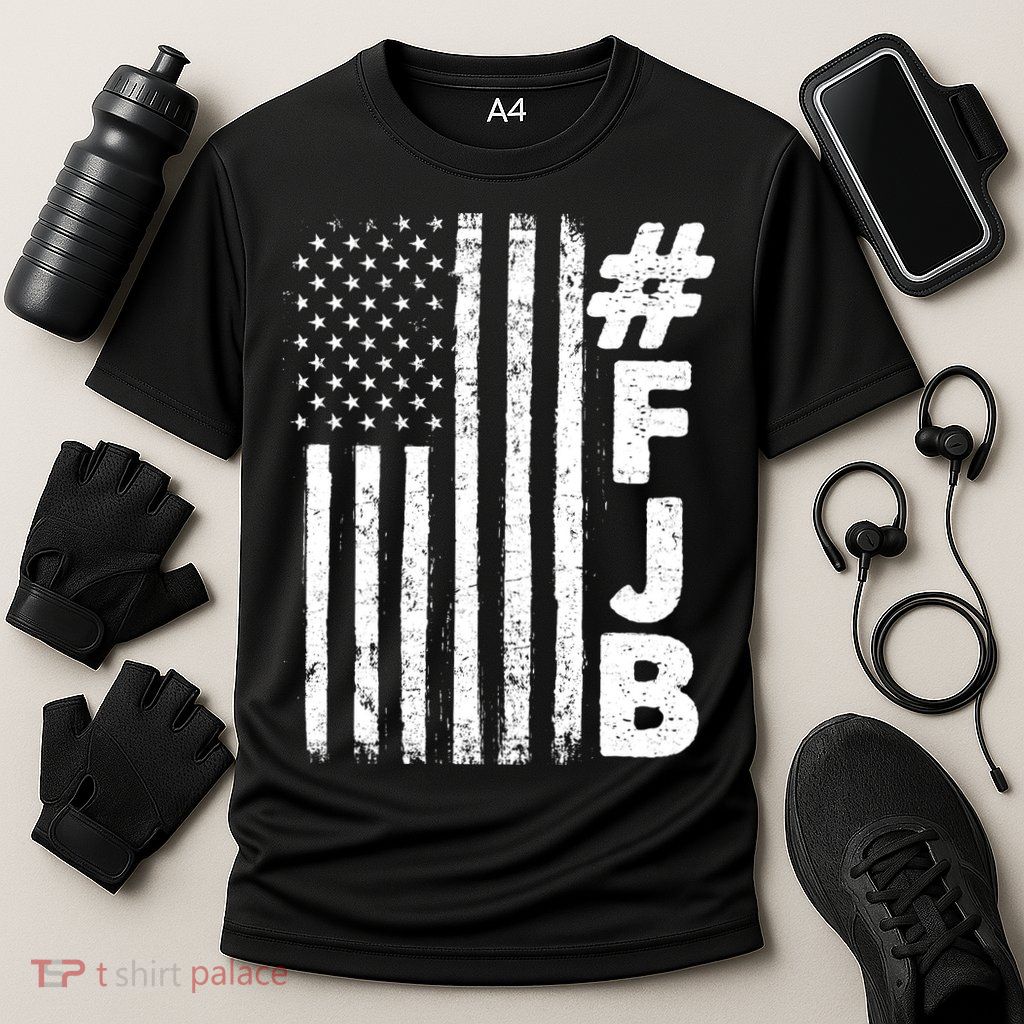 #FJB Distressed USA American Flag Performance Shirt