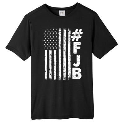 #FJB Distressed USA American Flag Tall Fusion ChromaSoft Performance T-Shirt