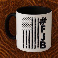 #FJB Distressed USA American Flag Mug