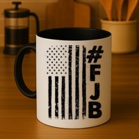 #FJB Distressed USA American Flag Mug