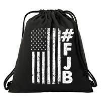 #FJB Distressed USA American Flag Drawstring Bag