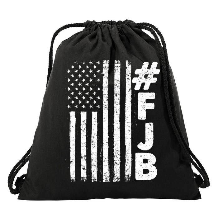 #FJB Distressed USA American Flag Drawstring Bag