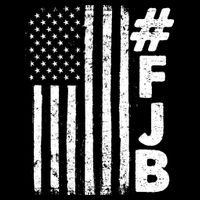 #FJB Distressed USA American Flag Drawstring Bag