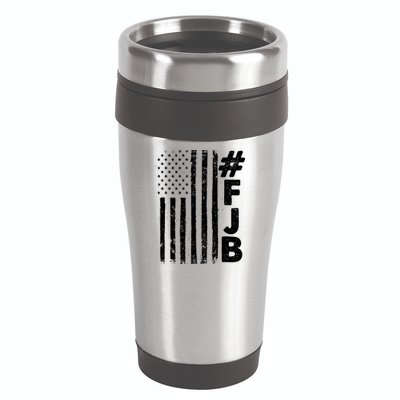 #FJB Distressed USA American Flag 16oz Travel Tumbler