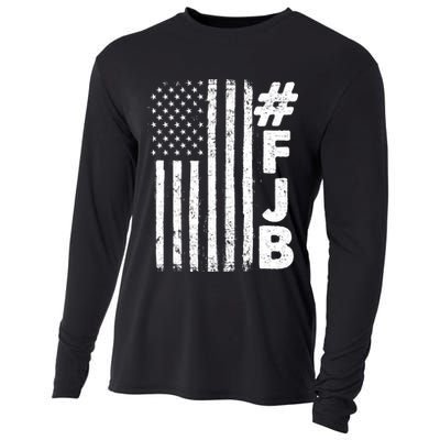 #FJB Distressed USA American Flag Cooling Performance Long Sleeve Crew