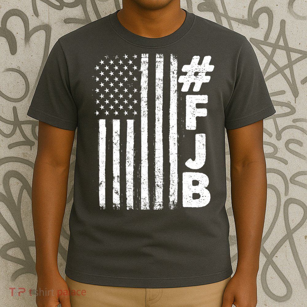 #FJB Distressed USA American Flag T-Shirt