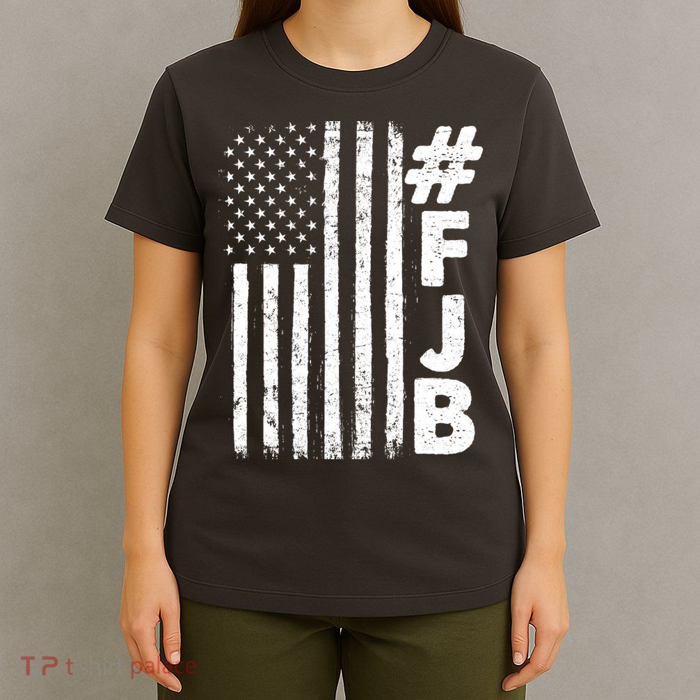 #FJB Distressed USA American Flag T-Shirt