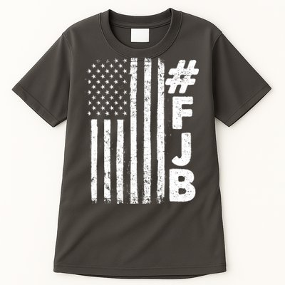 #FJB Distressed USA American Flag Tall T-Shirt