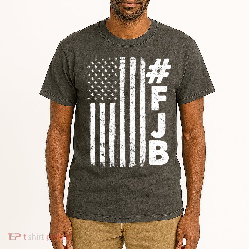 #FJB Distressed USA American Flag Tall T-Shirt