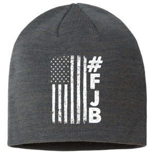 #FJB Distressed USA American Flag Sustainable Beanie