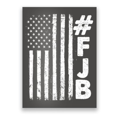 #FJB Distressed USA American Flag Poster