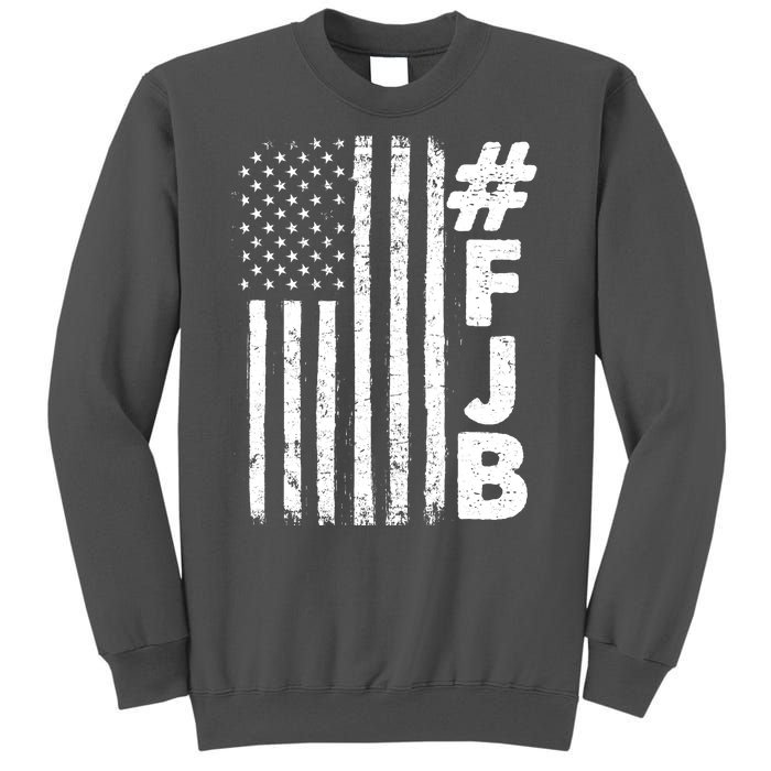 #FJB Distressed USA American Flag Tall Sweatshirt