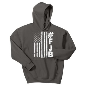 #FJB Distressed USA American Flag Kids Hoodie