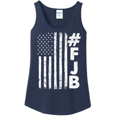 #FJB Distressed USA American Flag Ladies Essential Tank