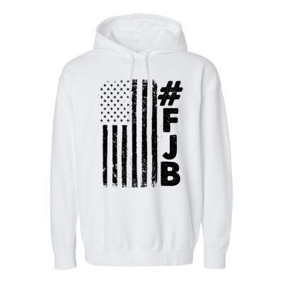 #FJB Distressed USA American Flag Garment-Dyed Fleece Hoodie