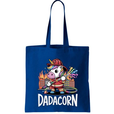 Funny Dadacorn Unicorn Firefighter FatherS Day Classic Great Gift Bag