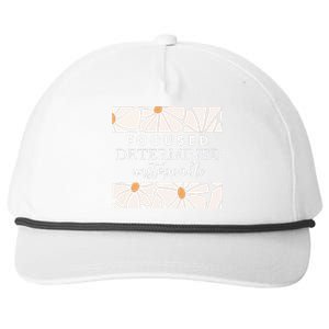 Focused Determind Unstoppable Snapback Five-Panel Rope Hat