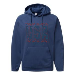 Floral Daisy Usa  Retro America 4th Of July 4th Of July Sublimation Performance Fleece Hoodie