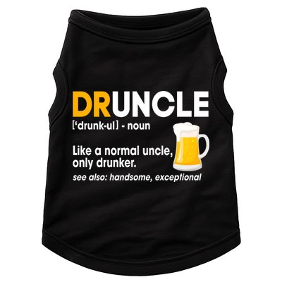Funny Drunk Uncle Druncle Definition Doggie Tank