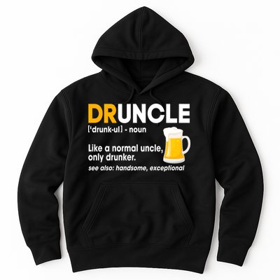 Funny Drunk Uncle Druncle Definition Hoodie