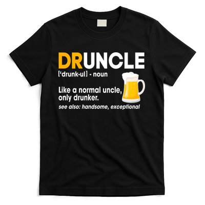 Funny Drunk Uncle Druncle Definition T-Shirt
