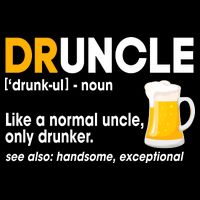 Funny Drunk Uncle Druncle Definition Sustainable Bucket Hat