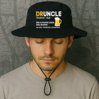 Funny Drunk Uncle Druncle Definition Bucket Hat