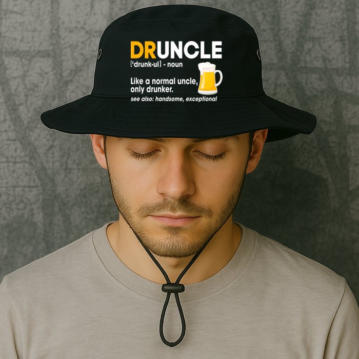 Funny Drunk Uncle Druncle Definition Bucket Hat