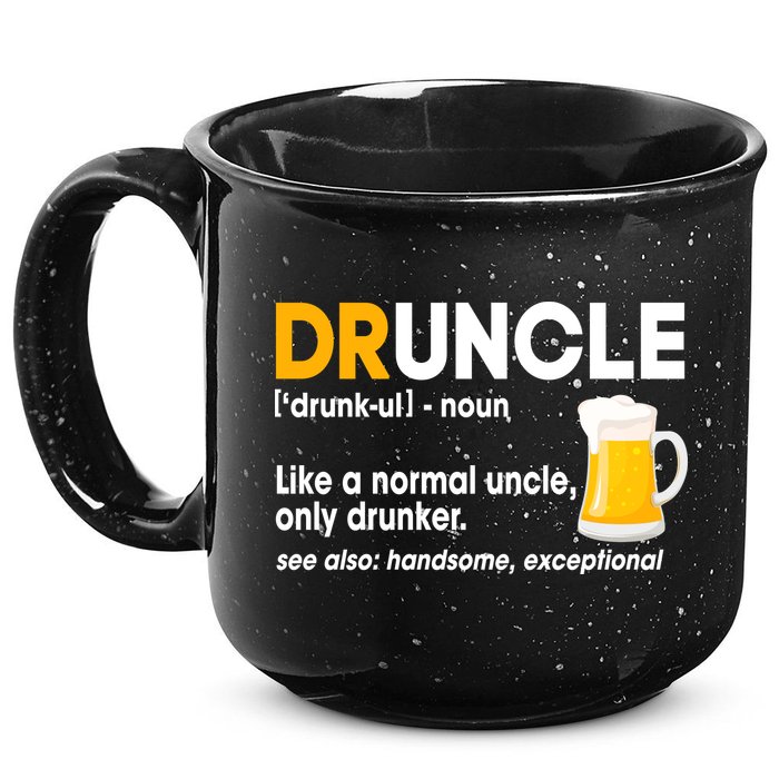 Funny Drunk Uncle Druncle Definition 15oz Campfire Ceramic Mug