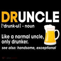 Funny Drunk Uncle Druncle Definition Drawstring Bag