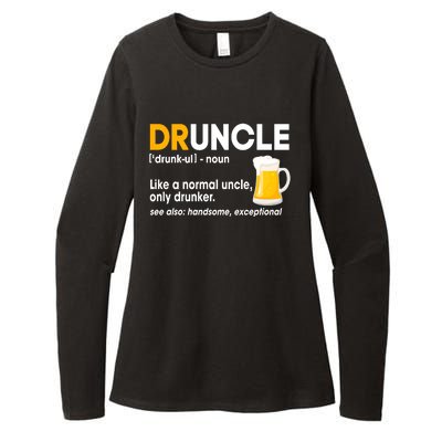 Funny Drunk Uncle Druncle Definition Womens CVC Long Sleeve Shirt