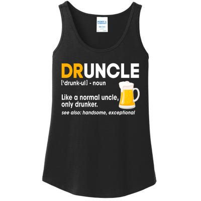 Funny Drunk Uncle Druncle Definition Ladies Essential Tank