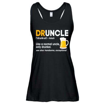 Funny Drunk Uncle Druncle Definition Ladies Essential Flowy Tank