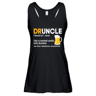 Funny Drunk Uncle Druncle Definition Ladies Essential Flowy Tank