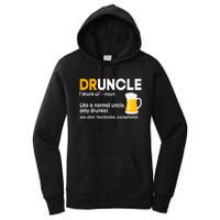 Funny Drunk Uncle Druncle Definition Women's Pullover Hoodie