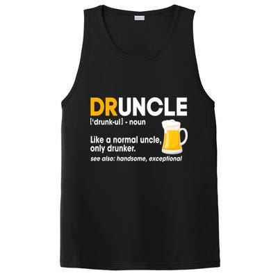 Funny Drunk Uncle Druncle Definition PosiCharge Competitor Tank