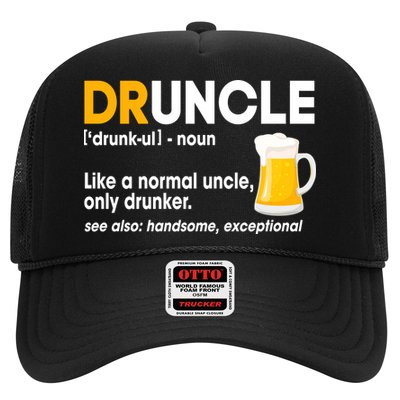 Funny Drunk Uncle Druncle Definition Trucker Hat