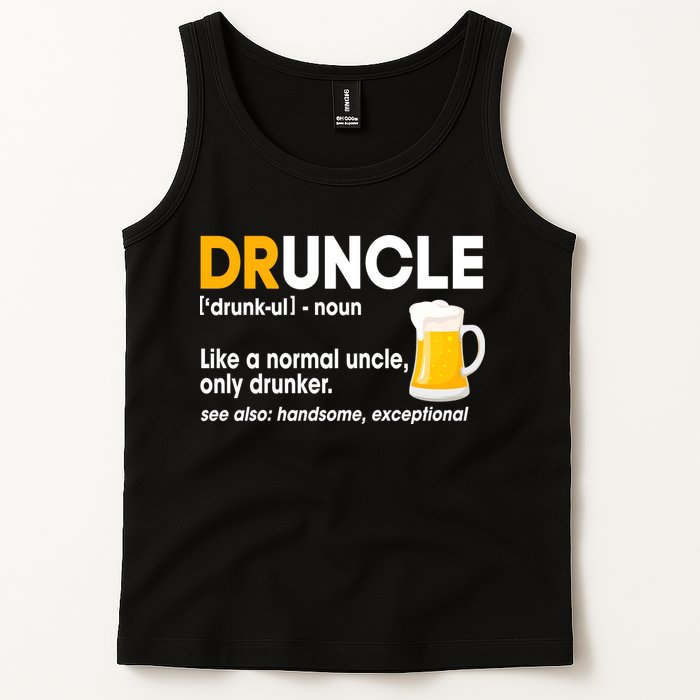 Funny Drunk Uncle Druncle Definition Tank Top