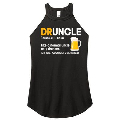 Funny Drunk Uncle Druncle Definition Women's Perfect Tri Rocker Tank