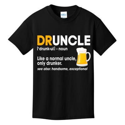 Funny Drunk Uncle Druncle Definition Kids T-Shirt