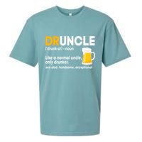 Funny Drunk Uncle Druncle Definition Sueded Cloud Jersey T-Shirt