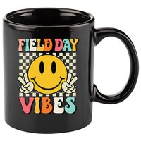 Field Day Vibes Funny For Teacher Happy Field Day 2025 1 Gift 11oz C Handle Ceramic Mug