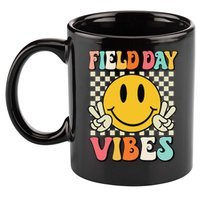 Field Day Vibes Funny For Teacher Happy Field Day 2025 1 Gift 11oz C Handle Ceramic Mug
