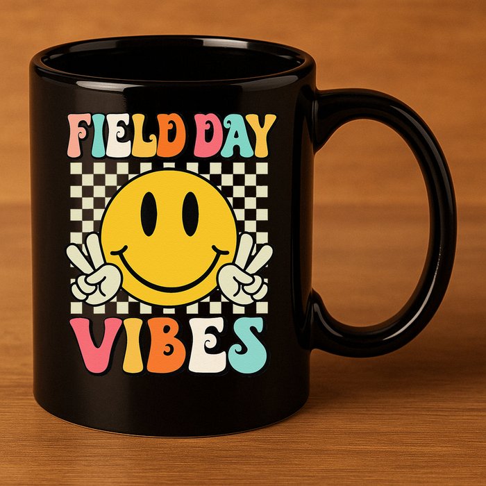 Field Day Vibes Funny For Teacher Happy Field Day 2025 1 Gift 11oz C Handle Ceramic Mug