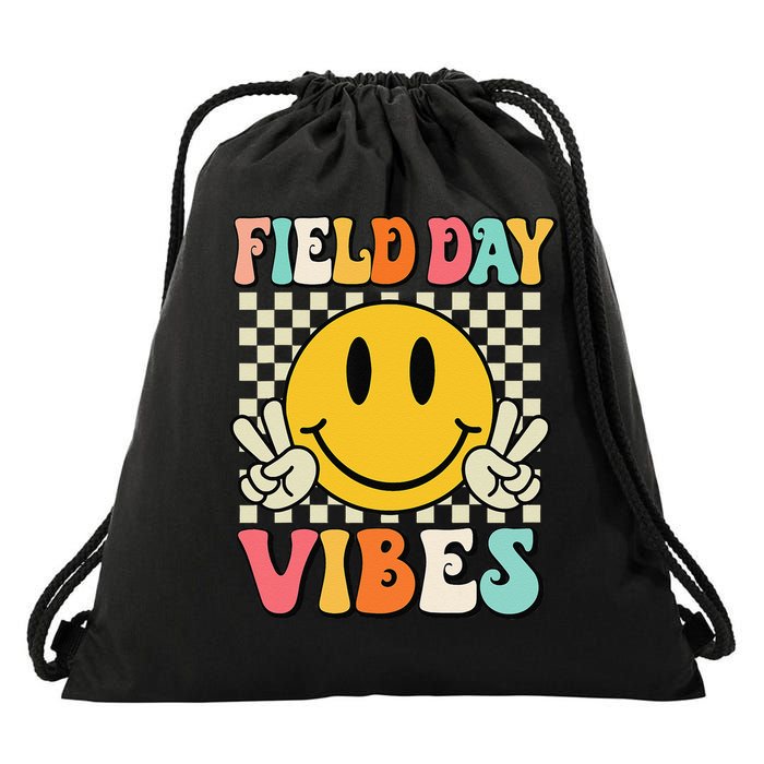 Field Day Vibes Funny For Teacher Happy Field Day 2025 1 Gift Drawstring Bag